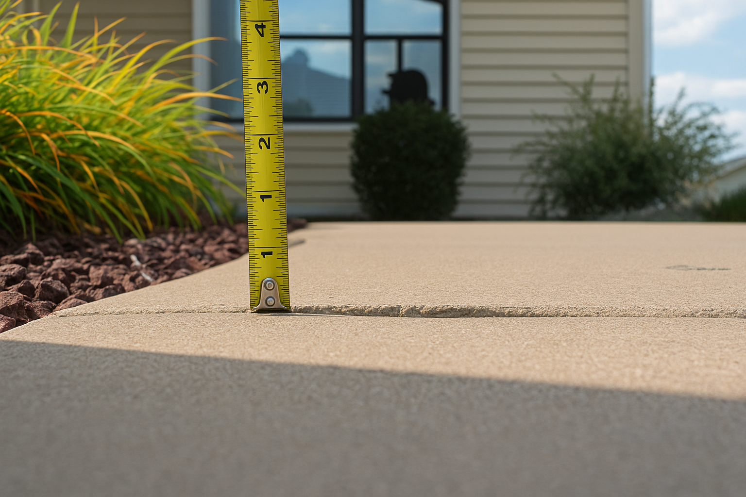 After concrete leveling - perfectly level concrete